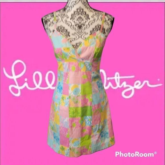 Lilly pulitzer patchwork sundress - Picture 1 of 3